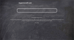 Desktop Screenshot of mygensiscredit.com